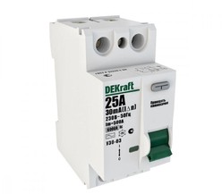 Выключатель дифференциального тока (УЗО) 2п 16А 10мА тип AC 6кА УЗО-03 SchE