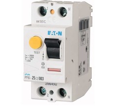 Выключатель дифференциального тока (УЗО) 2п 16А 30мА тип AC PF6-16/2/003 EATON