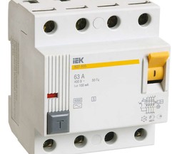 Выключатель дифференциального тока (УЗО) 4п 40А 300мА тип ACS ВД1-63S ИЭК