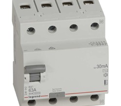 Выключатель дифференциального тока (УЗО) 4п 63А 30мА тип AC RX3 Leg