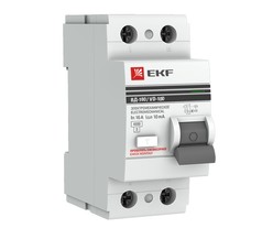 Выключатель дифференциального тока (УЗО) 2п 63А 100мА тип AC ВД-100 PROxima (электромех.) EKF