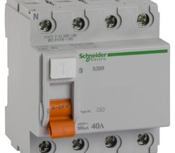 Выключатель дифференциального тока (УЗО) 4п 40А 100мА тип AC ВД63 Домовой SchE