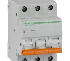Выключатель автоматический модульный 3п C 25А 4.5кА BA63 Домовой Schneider Electric
