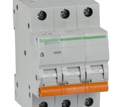 Выключатель автоматический модульный 3п C 40А 4.5кА ВА63 Домовой Schneider Electric