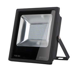 Прожектор светодиодный Gauss LED 100W 6900lm IP65 6500К черный 1/14