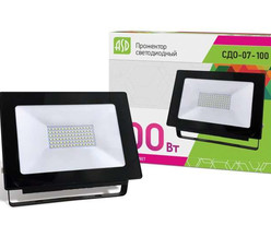 Прожектор светодиодный СДО-07-100 черный IP65 ASD