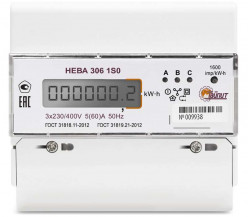 Счетчик электроэнергии 3ф НЕВА 306 1S0 230V 5(60)А