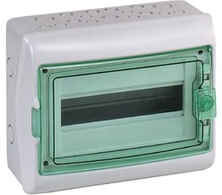 Бокс ОП Kaedra IP65 18мод. сер./прозр. дверь SchE