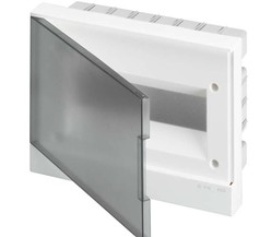 Бокс в нишу Basic E 12М сер. прозр. дверь (с клемм) ABB