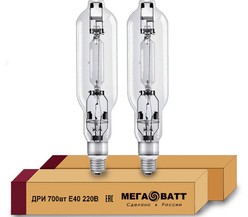 Лампа газоразрядная металлогалогенная ДРИ 700 220/4000К E40 (12) МЕГАВАТТ