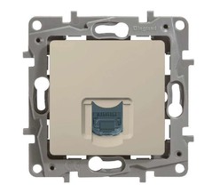 Механизм розетки информ. 1-м СП Etika RJ45 CAT.5E UTP сл. кость Leg