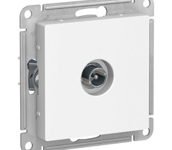 Механизм розетки TV ATLAS DESIGN оконечный 1DB бел. SchE
