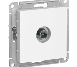 Механизм розетки TV ATLAS DESIGN проходной 4DB бел. SchE