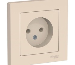 Розетка ATLAS DESIGN без заземл. 16А в сборе беж. SchE