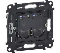 Механизм розетки комп. 2-м Valena In'matic RJ45 CAT.5E UTP Leg
