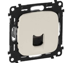 Механизм розетки комп. 1-м Valena Allure RJ45 CAT.5E UTP с лицевой панелью сл. кость Leg