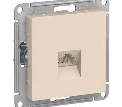 Механизм розетки компьютерной ATLAS DESIGN RJ45 беж. SchE