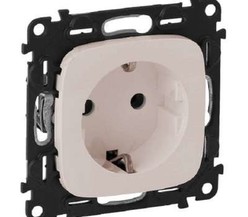 Механизм розетки 1-м СП Valena Allure 16А IP2X 250В 2К+З винт. зажимы сл. кость Leg