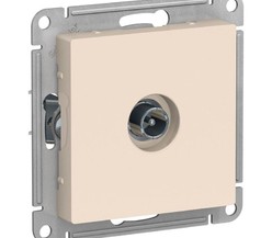Механизм розетки TV ATLAS DESIGN проходной 4DB беж. SchE