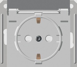 Розетка 1-м СП W59 AQUA 16А IP44 защ. шторки с заземл. в сборе бел. SchE
