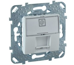 Механизм розетки комп. 1-м СП Unica RJ45 бел. SchE