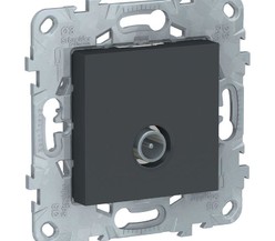 Механизм розетки TV UNICA NEW одиноч. антрацит SchE