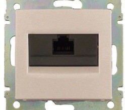 Механизм розетки информ. 1-м СП Valena RJ45 CAT.5E UTP с захватами сл. кость Leg