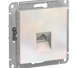 Механизм розетки компьютерной ATLAS DESIGN RJ45 жемчуг SchE
