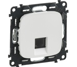 Механизм розетки телефонной Valena Allure 1 выход RJ11 с лиц. панелью бел. Leg