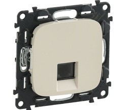 Механизм розетки телефонной Valena Allure 1 выход RJ11 с лиц. панелью сл. кость Leg