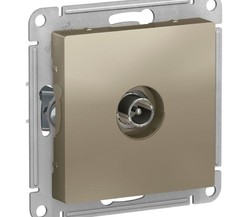 Механизм розетки TV ATLAS DESIGN оконечный 1DB шампань SchE
