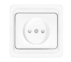 Розетка 1-м СП Валери 16А IP20 защ. шторки бел. Universal