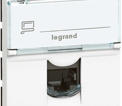 Механизм розетки информ. 1-м СП Mosaic 2мод. RJ45 CAT.5E FTP бел. Leg 78681/