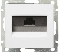 Механизм розетки комп. 1-м СП Valena RJ45 бел. (DIY-упак.) Leg