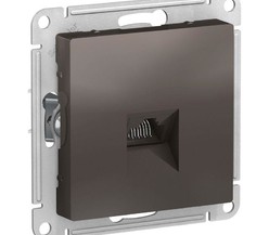 Механизм розетки компьютерной ATLAS DESIGN RJ45 мокко SchE