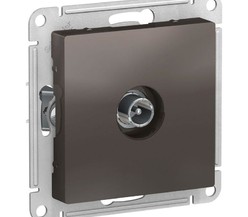 Механизм розетки TV ATLAS DESIGN оконечный 1DB мокко SchE