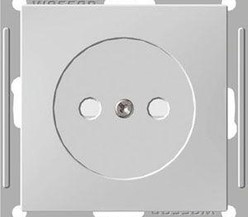 Механизм розетки 1-м СП W59 16А IP20 защ. шторки без заземл. бел. SchE