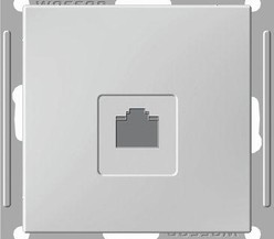 Механизм розетки комп. 1-м СП W59 RJ45 кат.5E бел. SchE
