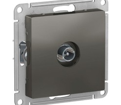 Механизм розетки TV ATLAS DESIGN оконечный 1DB сталь SchE