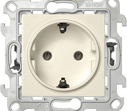 Механизм розетки 2К+З без защ. штор Push&Go Simon24 сл. кость