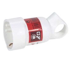 Розетка кабельная Helium 16А 2К+3 бел. с кольцом Leg 0