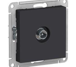 Механизм розетки TV ATLAS DESIGN оконечный 1DB карбон SchE