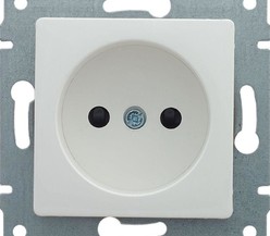 Механизм розетки 1-м СП Sedna 16А IP20 без заземл. без защ. шторок бел. SchE
