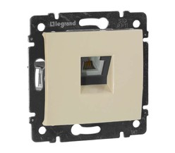 Механизм розетки телеф. 1-м СП Valena RJ11 сл. кость Leg