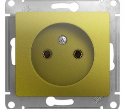 Механизм розетки 1-м СП Glossa 16А IP20 без заземл. фисташк. SchE