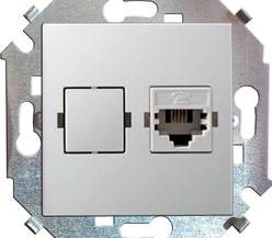 Механизм розетки комп. СП Simon15 RJ45 бел. Simon
