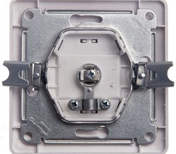 Механизм розетки TV 1-м СП Glossa проходной 4DB бел. SchE