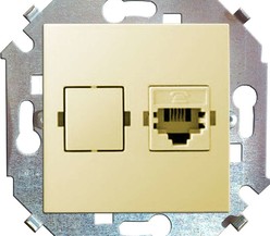 Механизм розетки комп. СП Simon15 RJ45 сл. кость Simon