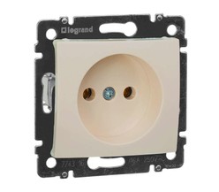Механизм розетки 1-м СП Valena 16А IP21 без заземл. сл. кость Leg