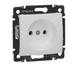 Механизм розетки 1-м СП Valena 16А IP21 без заземл. бел. Leg